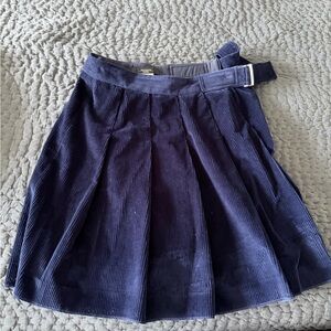 Weekend Max Mara Deep Blue Corduroy Skirt